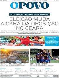 Capa Jornal O Povo