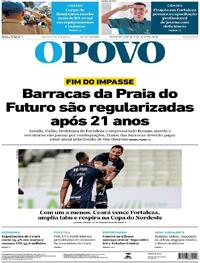 Capa do jornal O Povo 09/04/2026