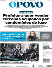 Capa do jornal O Povo 11/02/2026