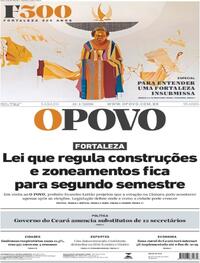 Capa do jornal O Povo 11/04/2026