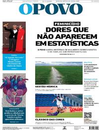 Capa do jornal O Povo 12/01/2026