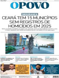 Capa do jornal O Povo 13/01/2026