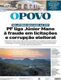 Capa do jornal O Povo 14/03/2026