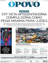 Capa do jornal O Povo 17/03/2026
