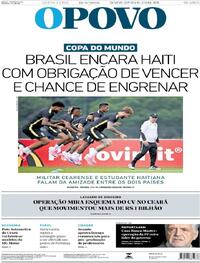 Capa Jornal O Povo