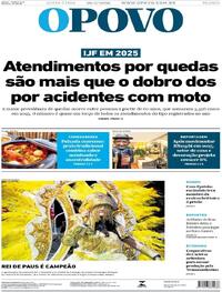 Capa do jornal O Povo 20/02/2026