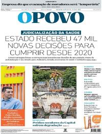 Capa do jornal O Povo 22/04/2026