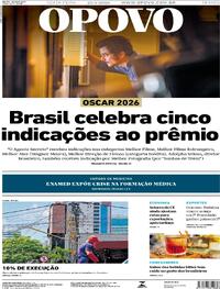 Capa do jornal O Povo 23/01/2026