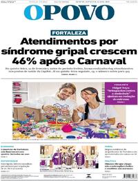 Capa do jornal O Povo 24/02/2026