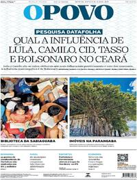 Capa do jornal O Povo 24/03/2026