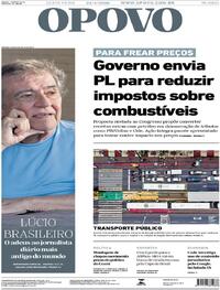 Capa do jornal O Povo 24/04/2026