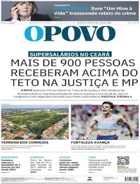 Capa do jornal O Povo 25/02/2026