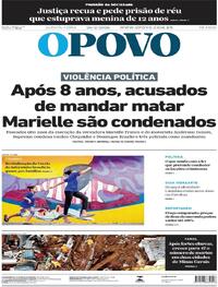 Capa do jornal O Povo 26/02/2026