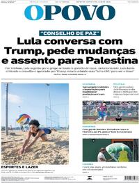 Capa do jornal O Povo 27/01/2026
