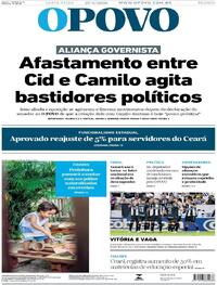 Capa do jornal O Povo 27/02/2026