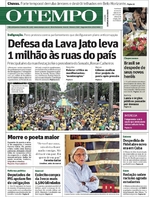 Capa do jornal Jornal O Tempo 05/12/2016