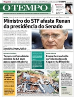 Capa do jornal Jornal O Tempo 06/12/2016