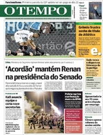Capa do jornal Jornal O Tempo 08/12/2016