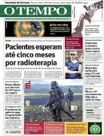 Capa do jornal Jornal O Tempo 08/12/2016