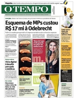 Capa do jornal Jornal O Tempo 11/12/2016