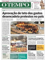 Capa do jornal Jornal O Tempo 14/12/2016