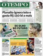 Capa do jornal Jornal O Tempo 21/11/2016