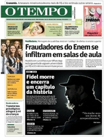 Capa do jornal Jornal O Tempo 27/11/2016