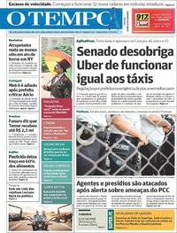 Capa do jornal O Tempo 01/11/2017