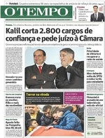 Capa do jornal Jornal O Tempo 02/01/2017