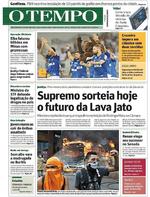 Capa do jornal Jornal O Tempo 02/02/2017