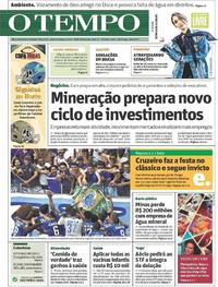 Capa do jornal Jornal O Tempo 02/04/2017