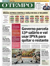 Capa do jornal O Tempo 02/12/2017