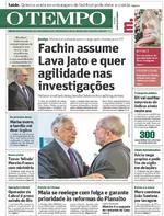 Capa do jornal Jornal O Tempo 03/02/2017