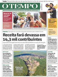 Capa do jornal Jornal O Tempo 03/03/2017