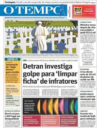 Capa do jornal O Tempo 03/11/2017