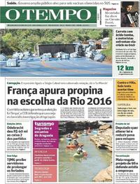 Capa do jornal Jornal O Tempo 04/03/2017