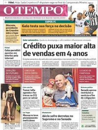 Capa do jornal O Tempo 04/10/2017