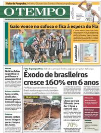 Capa do jornal O Tempo 04/12/2017