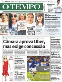 Capa do jornal Jornal O Tempo 05/04/2017