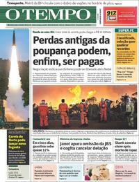 Capa do jornal Jornal O Tempo 05/09/2017