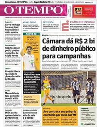 Capa do jornal O Tempo 05/10/2017