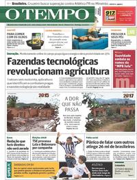 Capa do jornal O Tempo 05/11/2017