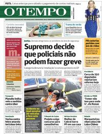 Capa do jornal Jornal O Tempo 06/04/2017