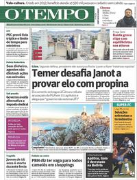 Capa do jornal Jornal O Tempo 06/07/2017