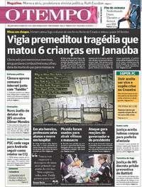 Capa do jornal O Tempo 06/10/2017