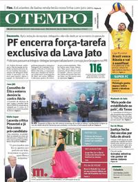 Capa do jornal Jornal O Tempo 07/07/2017