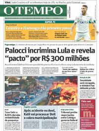 Capa do jornal Jornal O Tempo 07/09/2017