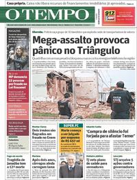 Capa do jornal O Tempo 07/11/2017