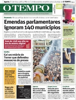 Capa do jornal Jornal O Tempo 08/01/2017