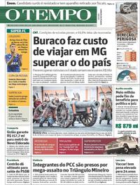 Capa do jornal O Tempo 08/11/2017